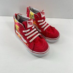 VANS Grade School SK8-Hi Top Zip Up Sneaker Tropial Fruit Size 7 Toddler